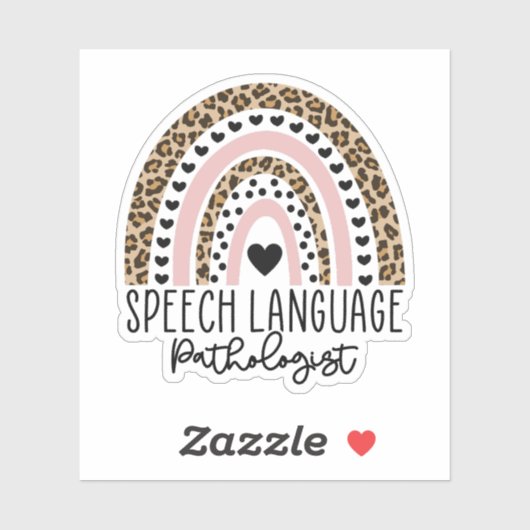 Sprachpathologe SLP Rainbow Aufkleber (Blatt)