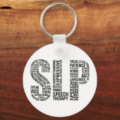 Sprachpathologe SLP Schlüsselanhänger (Vorderseite)