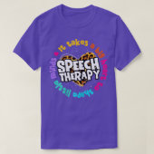 Sprachpathologe Speech Therapy Leopard T-Shirt (Design vorne)