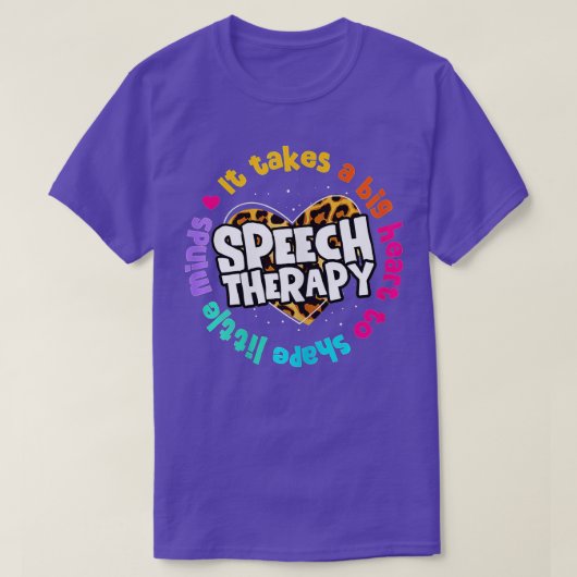 Sprachpathologe Speech Therapy Leopard T-Shirt (Design vorne)