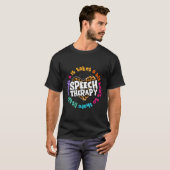 Sprachpathologe Speech Therapy Leopard T-Shirt (Vorne ganz)