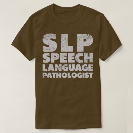 Sprachpathologe Vintager weißer Text T-Shirt (Design vorne)