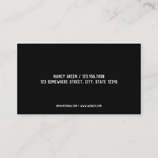 Sprachpathologe Visitenkarte (Rückseite)