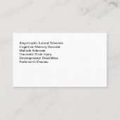 Sprachpathologe-Visitenkarte Visitenkarte (Rückseite)