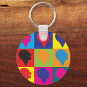 Sprachpathologie Pop Art Schlüsselanhänger (Vorderseite)