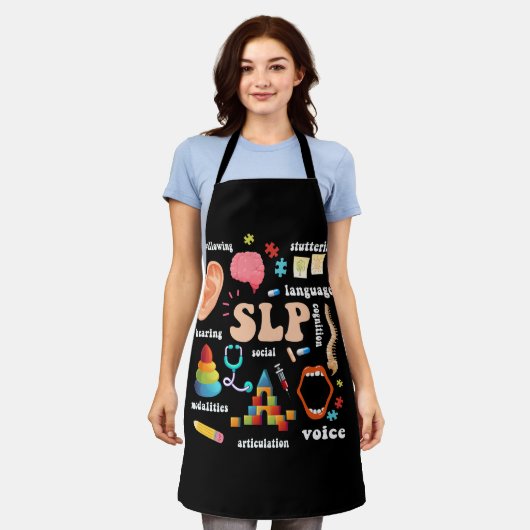 Sprachpathologin Pathologie-Sprache Thera Schürze (Getragen)
