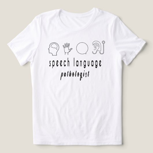 Sprachpathologisches Shirt, Sprachtherapie Tri-Blend Shirt (Design Vorderseite)