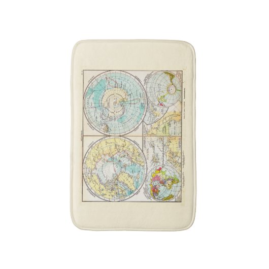 Sprachpolarkarte Badematte (Vorderseite Vertikal)