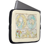 Sprachpolarkarte Laptopschutzhülle (Vorne Rechts)