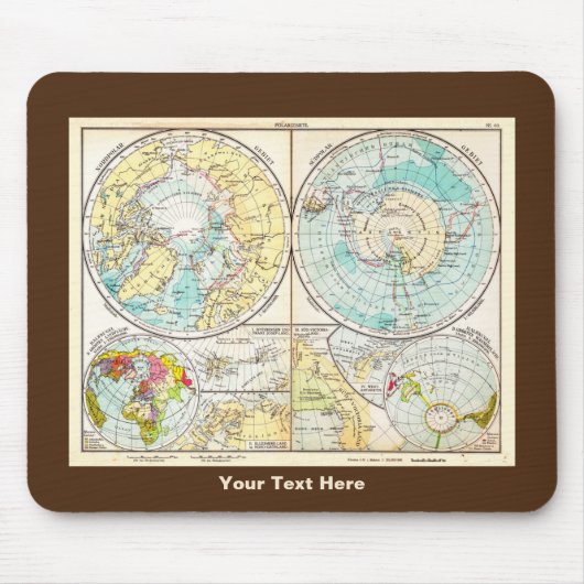 Sprachpolarkarte Mousepad (Vorne)