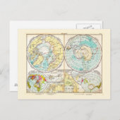 Sprachpolarkarte Postkarte (Vorne/Hinten)