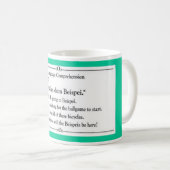 Sprachsammlung - Deutscher 3 Kaffeetasse (VorderseiteRechts)