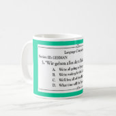 Sprachsammlung - Deutscher 3 Kaffeetasse (Vorderseite Links)
