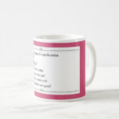 Sprachsammlung - Spanisch 1 Kaffeetasse (VorderseiteRechts)