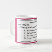 Sprachsammlung - spanisches #2 kaffeetasse (Vorderseite Links)