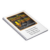 SprachSchauspiel-Beherrschungs-kundengerechtes Notizblock (Rechte Seite)