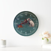 Sprachsein Meisters der vatertag Große Wanduhr (Zuhause)