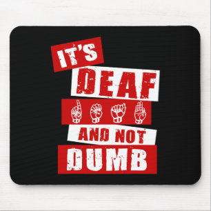 Sprachtaub-Handgespräch Asl Lenguaje De Mousepad