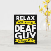 Sprachtaube Bewusstsein Hörverlust und -verlust Karte (Gelbe Blume)