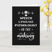 Sprachtherapeut/in schulen Geschenk Karte (Gelbe Blume)