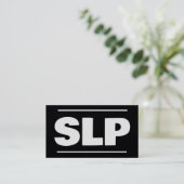 Sprachtherapeut Premium Visitenkarte (Stehend Vorderseite)