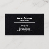 Sprachtherapeut Premium Visitenkarte (Rückseite)