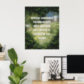 Sprachtherapeut (SLP) Office Poster (Heimbüro)