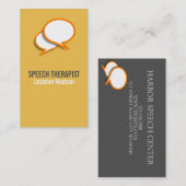 Sprachtherapeut Visitenkarte (Vorne/Hinten)