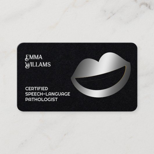 Sprachtherapeut Visitenkarte (Vorderseite)