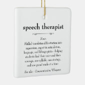 Sprachtherapeutin Definition Danke Geschenk Keramikornament (Rechts)