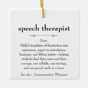 Sprachtherapeutin Definition Danke Geschenk Keramikornament