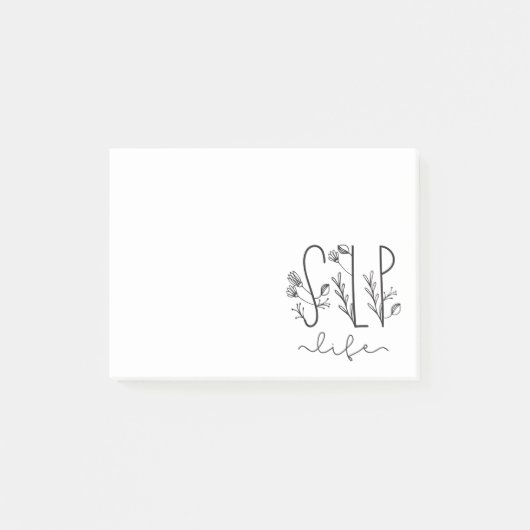 SprachtherapeutIn spricht SprachPathologe Post-it Klebezettel (Vorderseite)