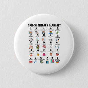 Sprachtherapie Alphabet Sprache Pat Button