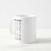 Sprachtherapie Alphabet Sprache Pat Kaffeetasse (Vorderseite Links)