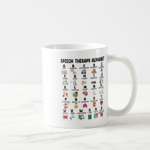 Sprachtherapie Alphabet Sprache Pat Kaffeetasse