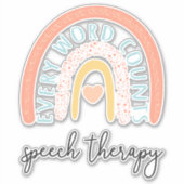 Sprachtherapie II - Jedes Wort zählt Aufkleber (Vorderseite)