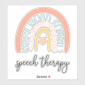 Sprachtherapie II - Jedes Wort zählt Aufkleber (Blatt)