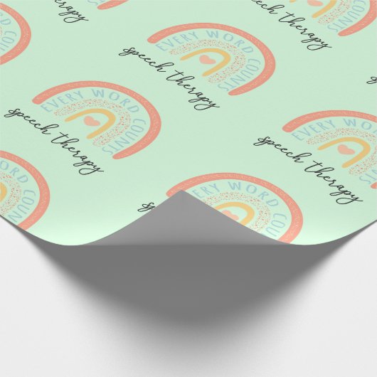 Sprachtherapie II - Jedes Wort zählt Geschenkpapier (Ecke)