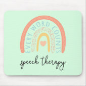 Sprachtherapie II - Jedes Wort zählt Mousepad (Vorne)