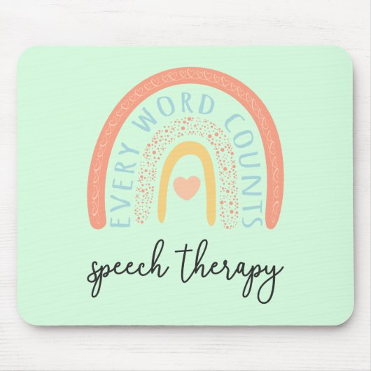 Sprachtherapie II - Jedes Wort zählt Mousepad (Vorne)