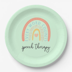 Sprachtherapie II - Jedes Wort zählt Pappteller