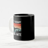 Sprachtherapie ist DinoMite Sprache Patholo Zweifarbige Tasse (Vorderseite Links)