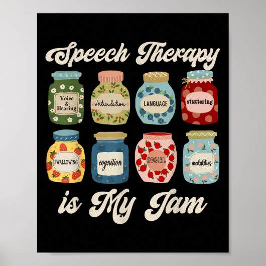 Sprachtherapie ist mein Jam Slp Sprachpatho Poster (Vorne)
