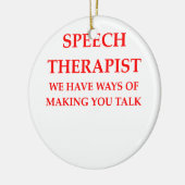 Sprachtherapie Keramikornament (Links)
