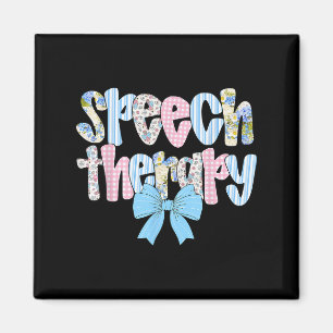 Sprachtherapie Retro Groovy Sprachpathologe T Magnet