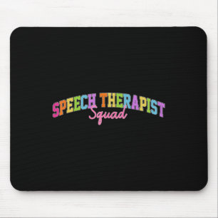 Sprachtherapie Retro Language Pathologist Therapis Mousepad