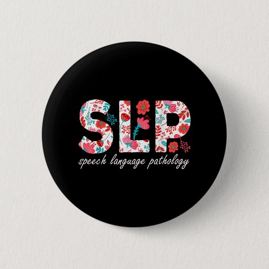 Sprachtherapie Sprachpathologie Retro Dai Button (Vorderseite)