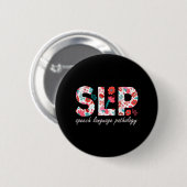 Sprachtherapie Sprachpathologie Retro Dai Button (Vorne & Hinten)