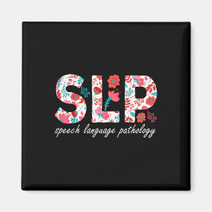 Sprachtherapie Sprachpathologie Retro Dai Magnet