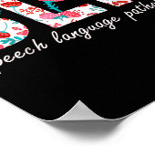 Sprachtherapie Sprachpathologie Retro Dai Poster (Ecke)